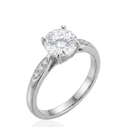 Sterling Silver Ring CZ Stone RCZD516