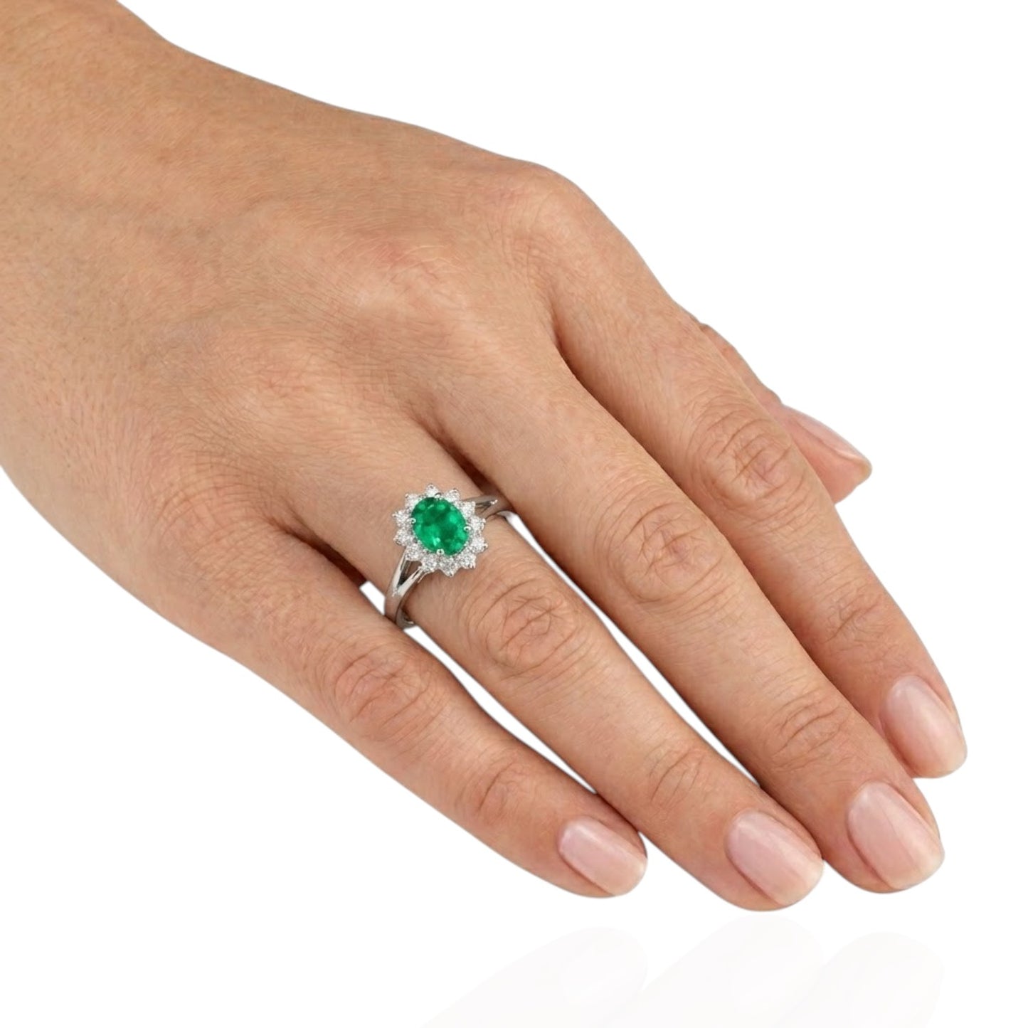 Sterling Silver Ring CZ Oval Stone RCZ164