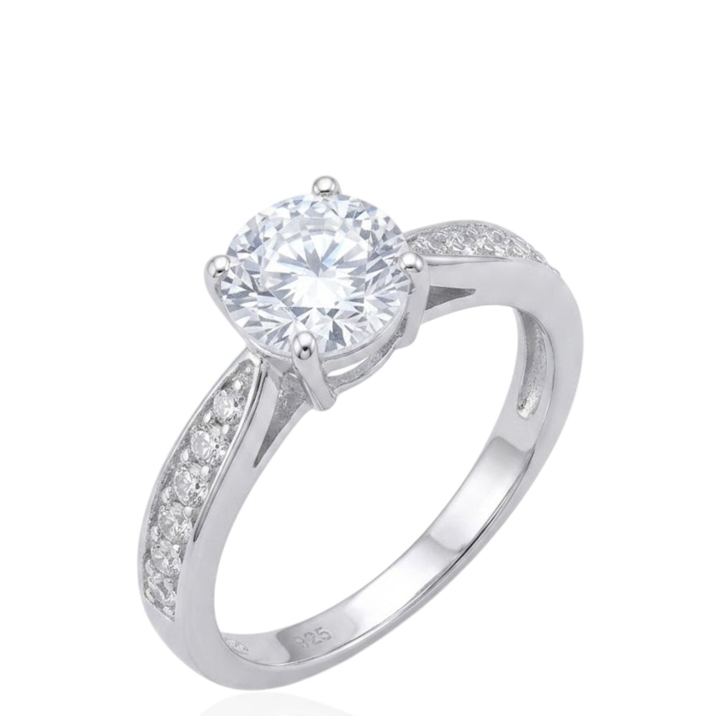 Sterling Silver Ring CZ Stone RCZ8140