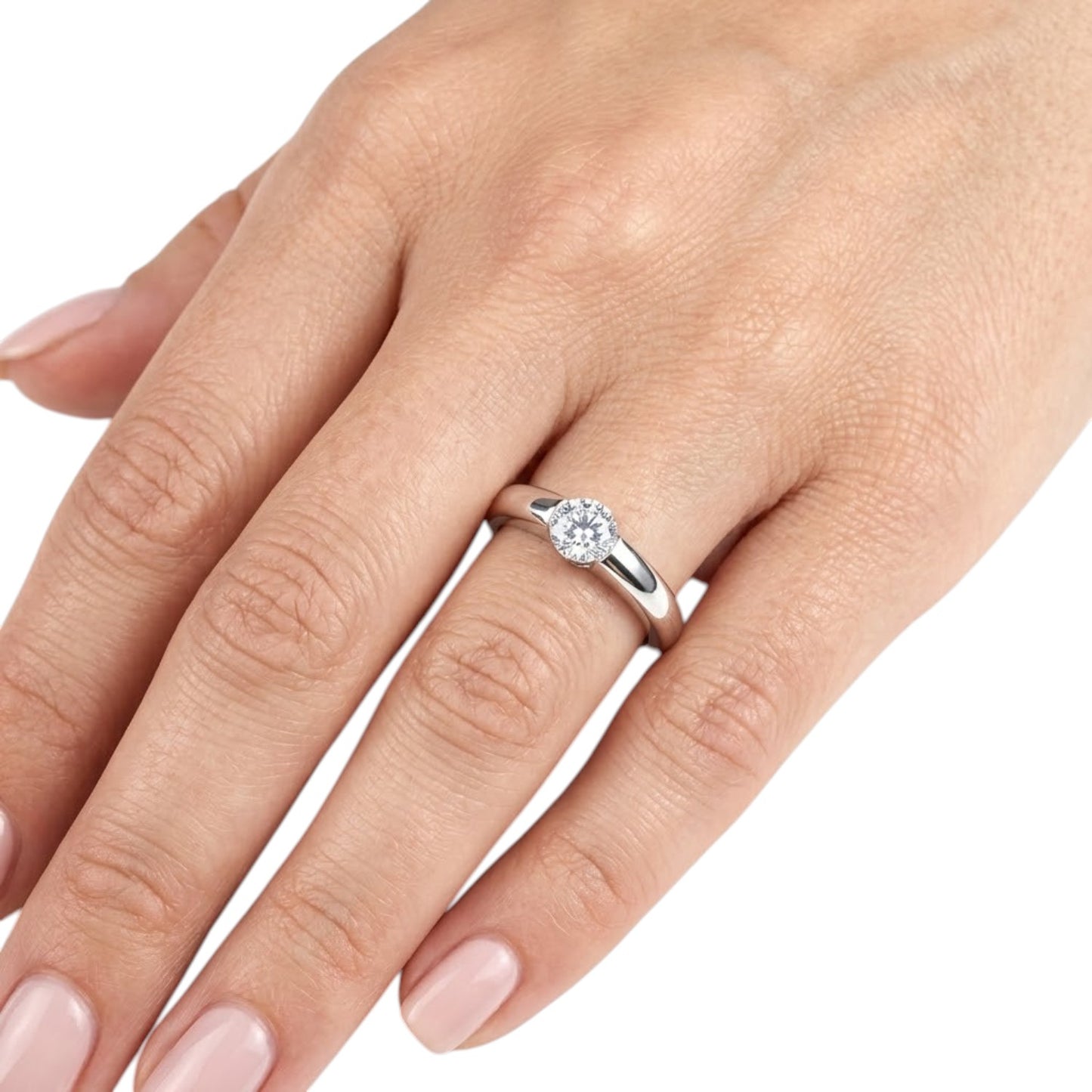 Sterling Silver Ring CZ Stone RCZ8127