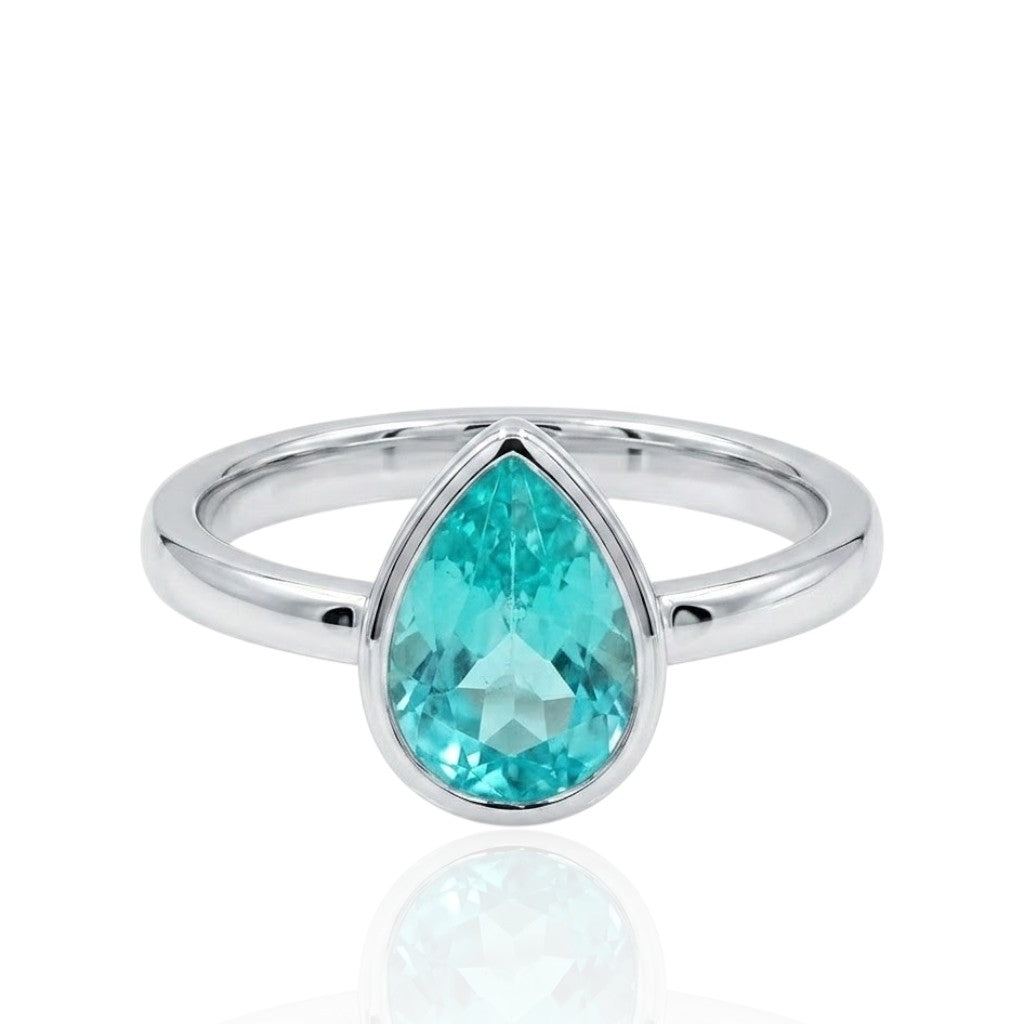 Sterling Silver Blue Topaz Ring RCZ3316