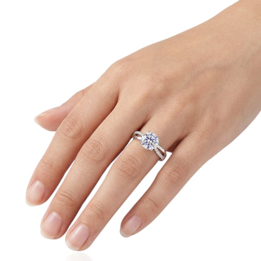 Sterling Silver Ring CZ Stone RCZ8114