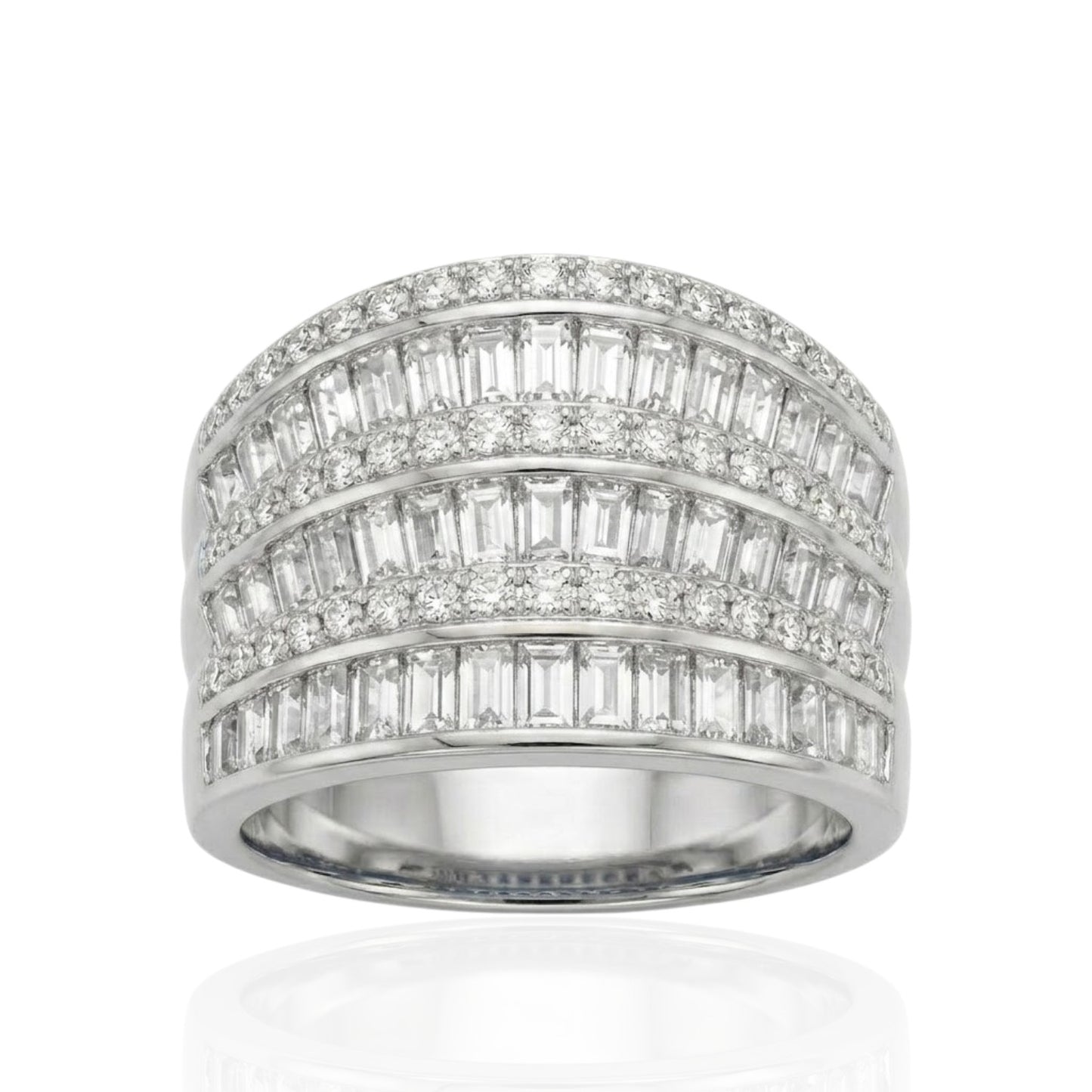 Sterling Silver Ring CZ Stone RCZ20104