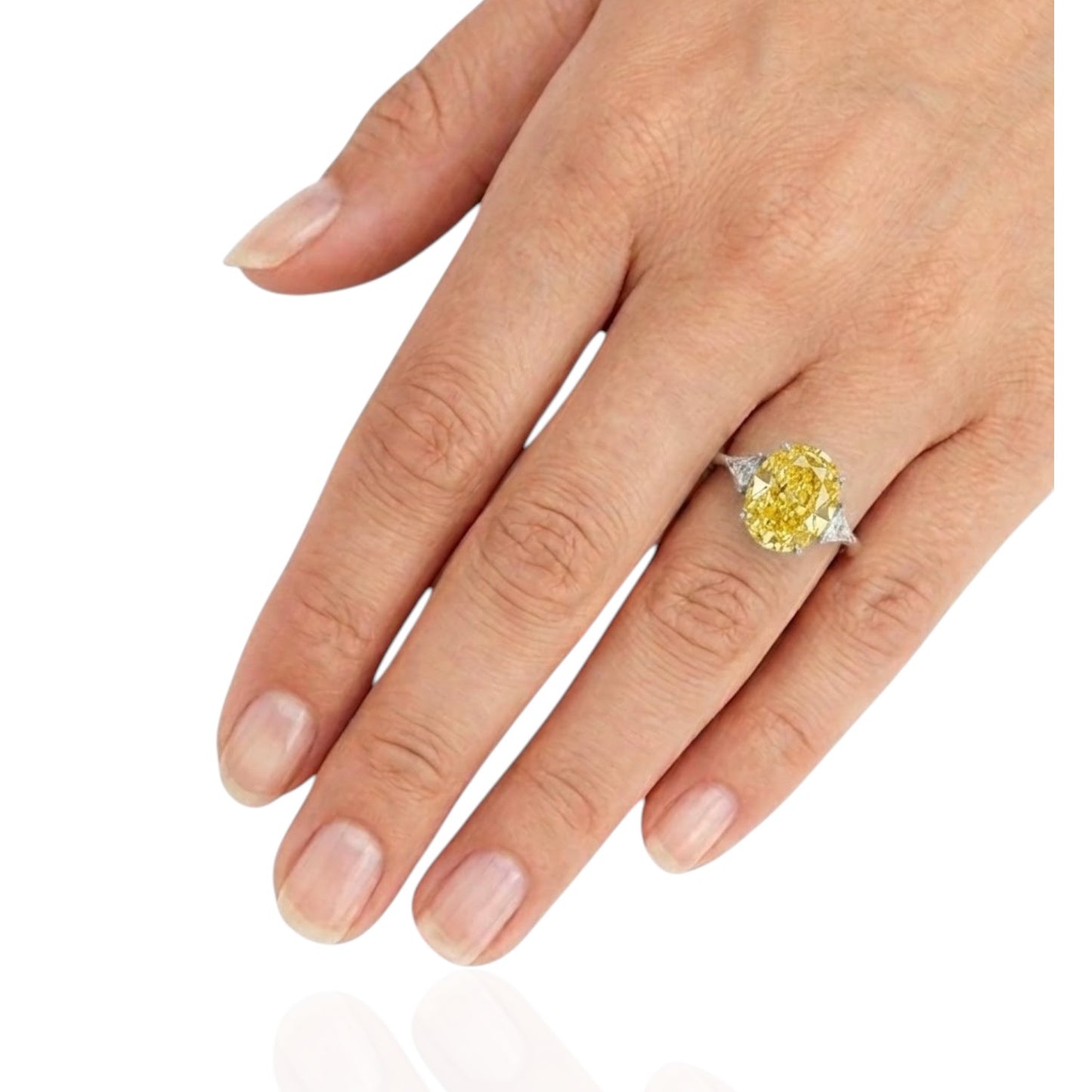 Sterling Silver Ring Oval Stone RCZ3320