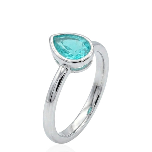 Sterling Silver Blue Topaz Ring RCZ3316