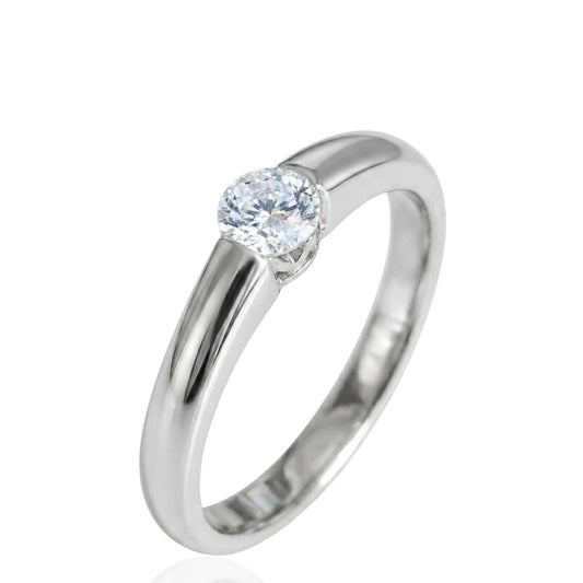 Sterling Silver Ring CZ Stone RCZ8127