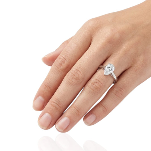 Sterling Silver Ring CZ Stone RCZD504