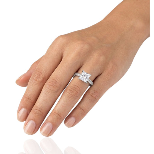 Sterling Silver Ring CZ Stone RCZ8154