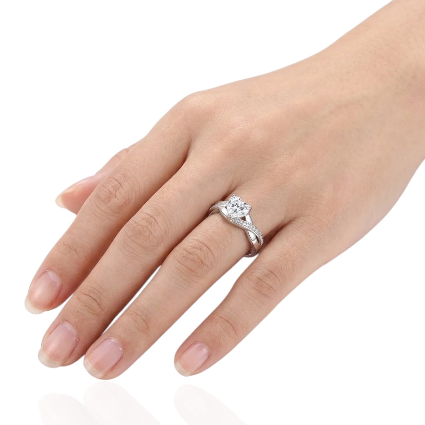 Sterling Silver Ring CZ Stone RCZ8123