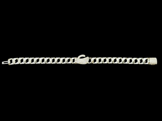 Sterling Silver Cz Boxing Gloves Bracelet BCZ008
