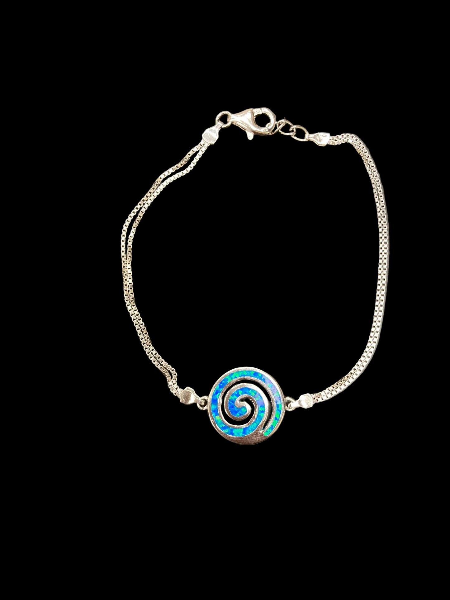 Sterling Silver 8" Turquoise Bracelet BCZ3303