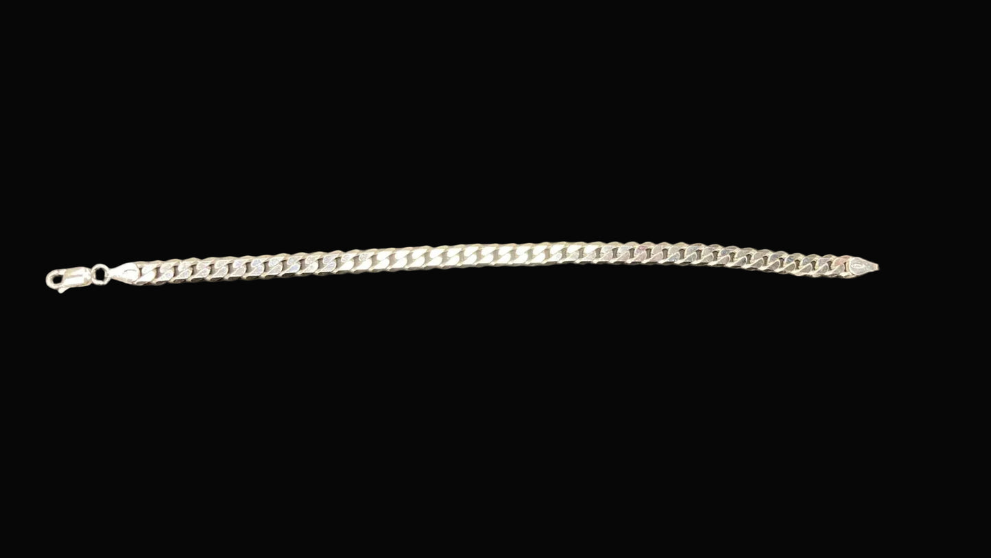 Sterling Silver 6 MM Curb Bracelet BC3320