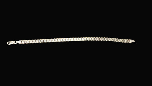 Sterling Silver 6 MM Curb Bracelet BC3320