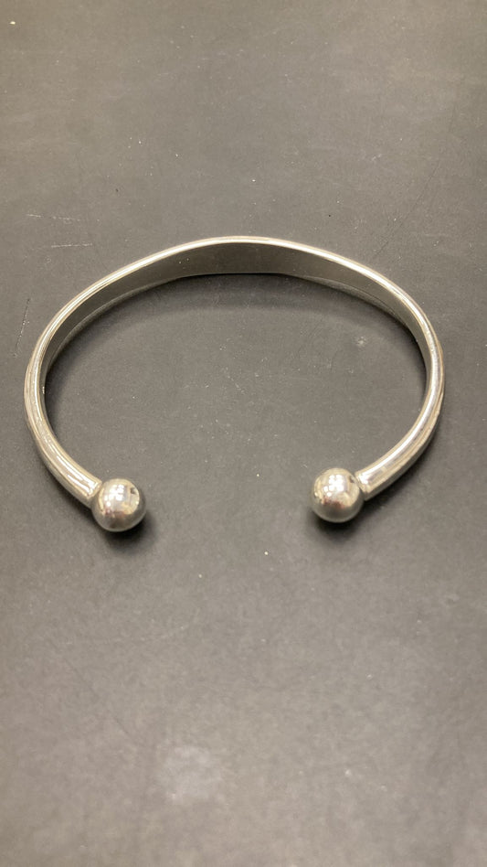 Sterling Silver Torque ID Bangle BP10192