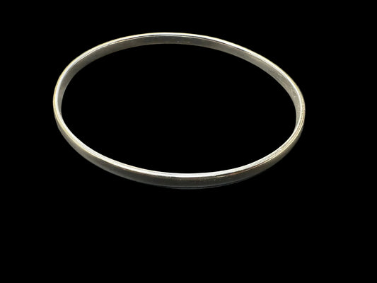 Sterling Silver Round Bangle BP10222