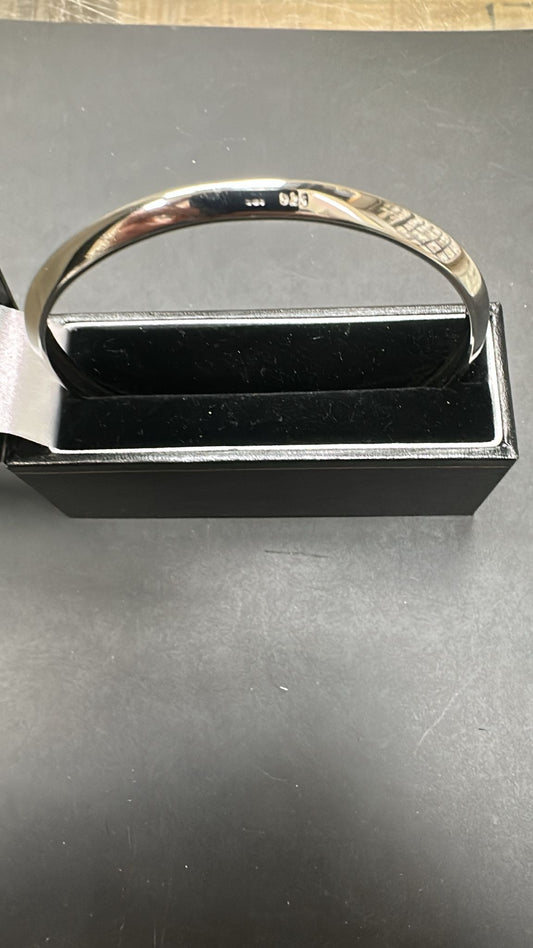 Sterling Silver Knife Edge Bangle BPL10120