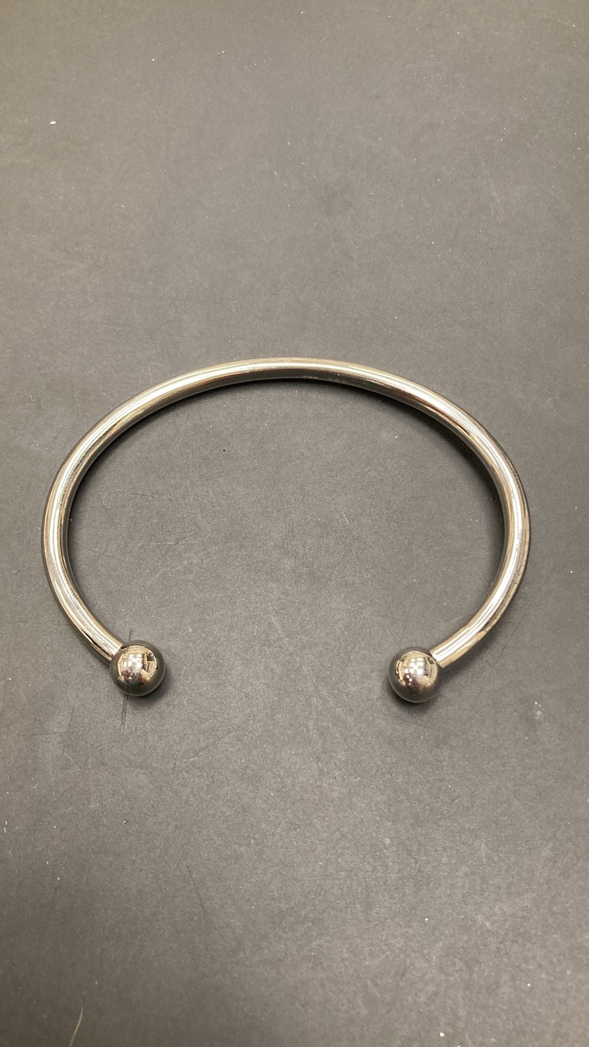 Sterling Silver Oval Torque Bangle BPL10123