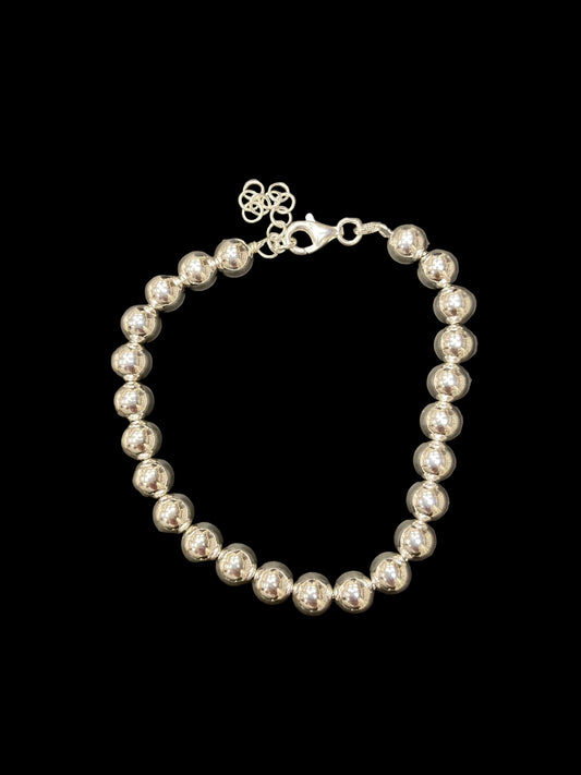 Sterling Silver 9" Pearl Bracelet BPS3301