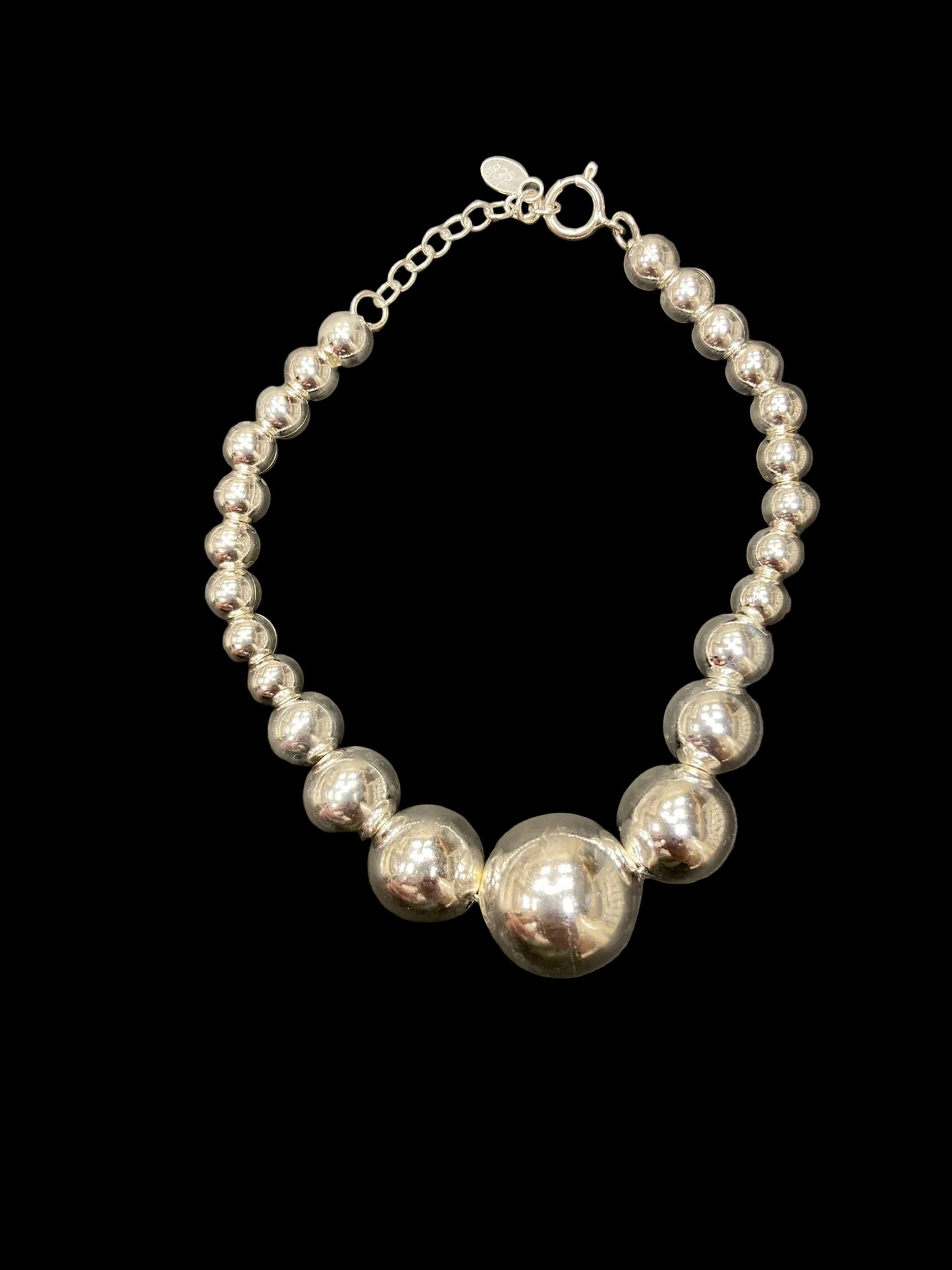 Sterling Silver 8" Pearl Bracelet BPS3302