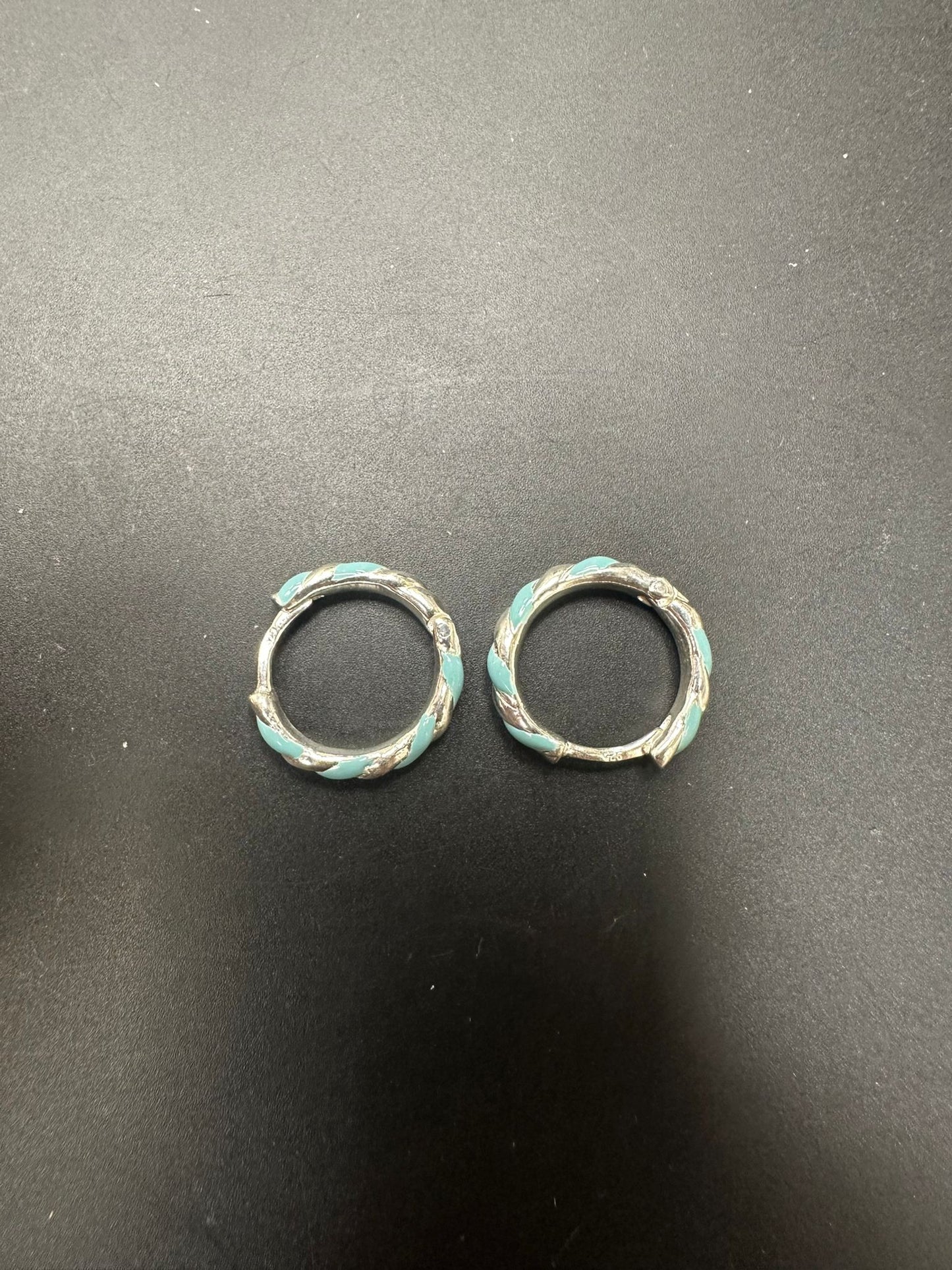 Sterling Silver Round Earring BR100154