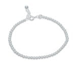 Sterling Silver Ball Bracelet BR200300008 featuring 59 balls of 3 mm each for elegant styling.