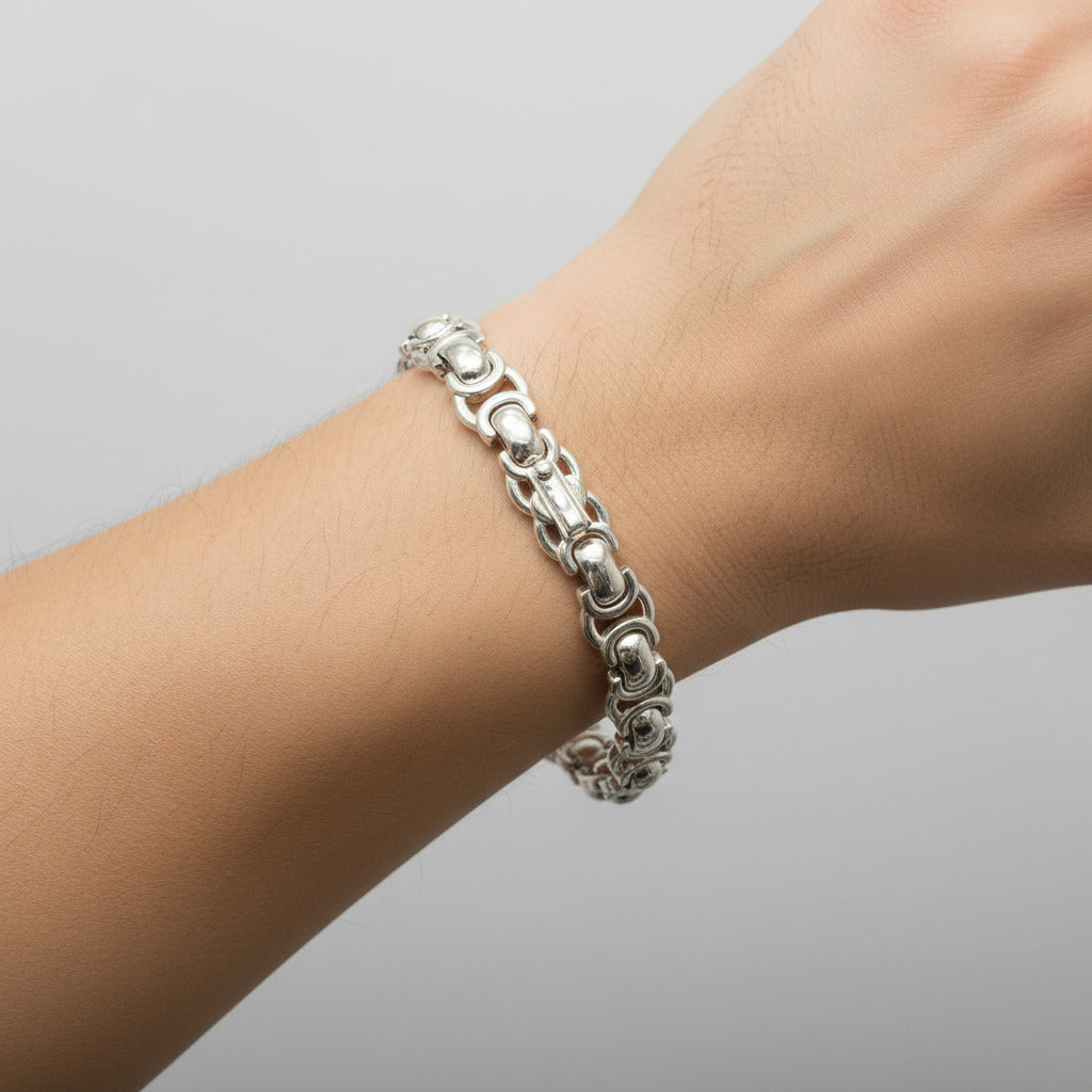 Silver Flat Byzantium bracelet