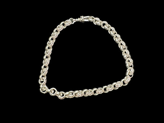 Sterling Silver Pink Cz Belcher Bracelet BRCZ024, a stunning pink cz sterling silver bracelet for elegant style.