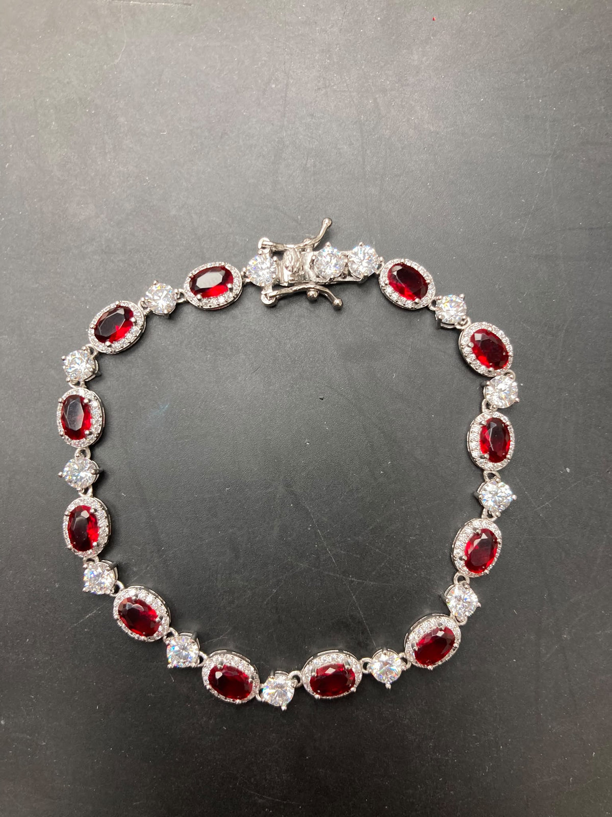 Sterling Silver Cz Tennis Bracelet BRCZ2607172 7.5"