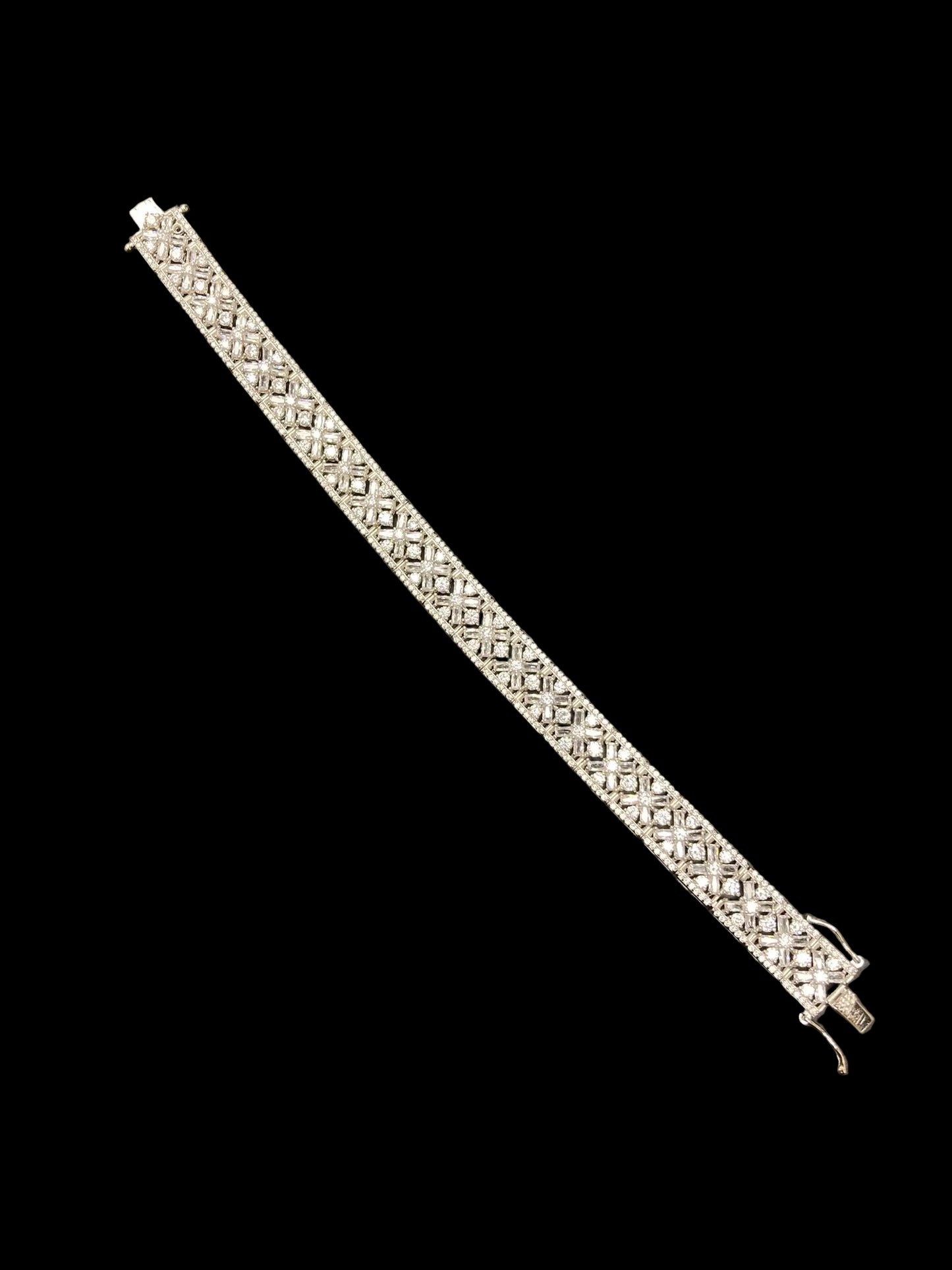 Sterling Silver 7.5" Bracelet CZ Stone BRCZ3307