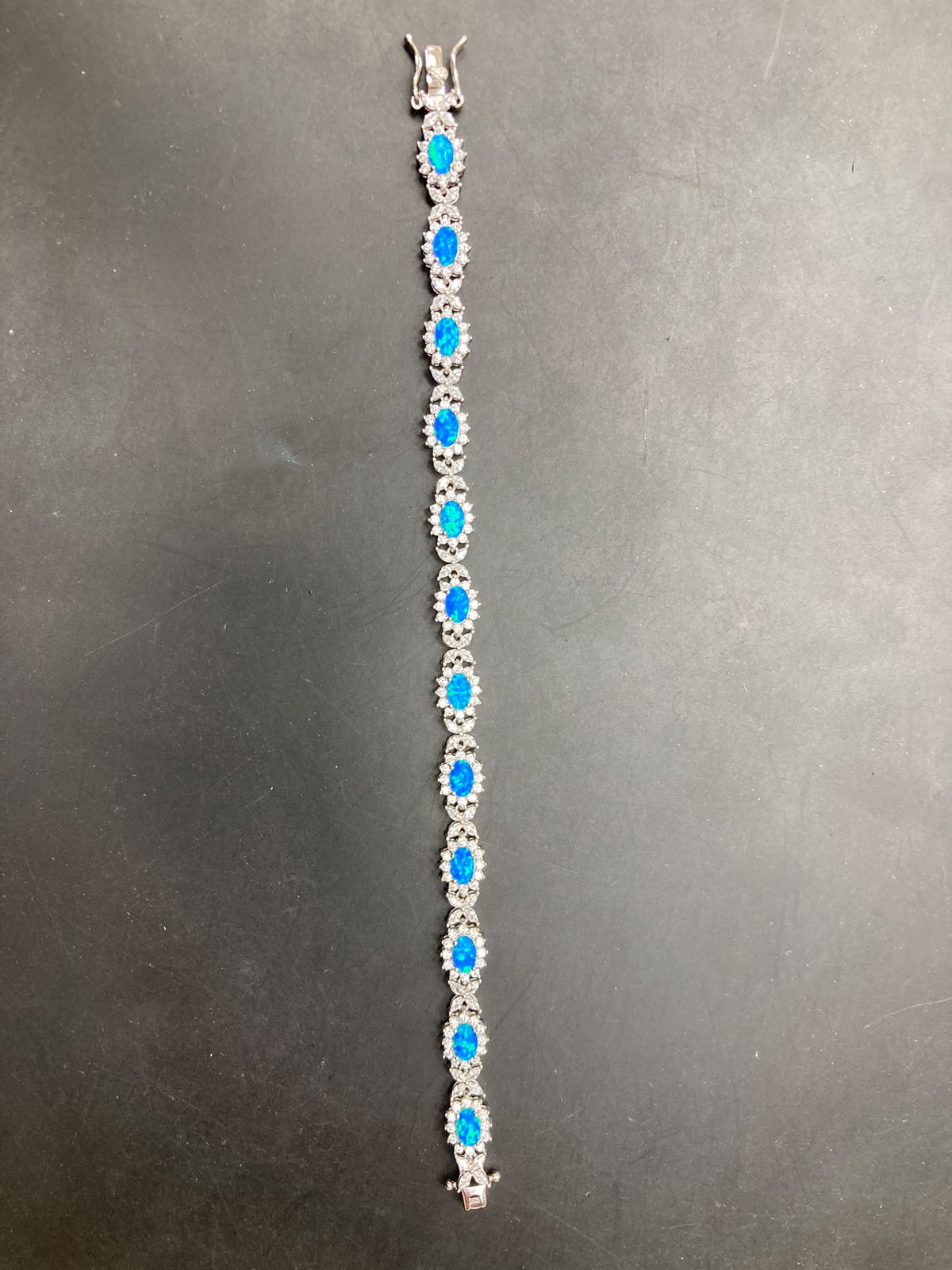 Sterling Silver Cz Tennis Bracelet BRCZ412861 7.5"