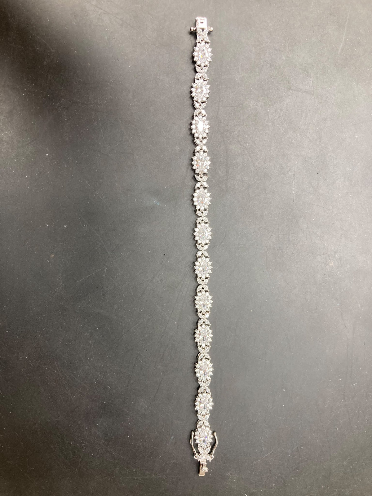 Sterling Silver Cz Tennis Bracelet BRCZ412861 7.5"