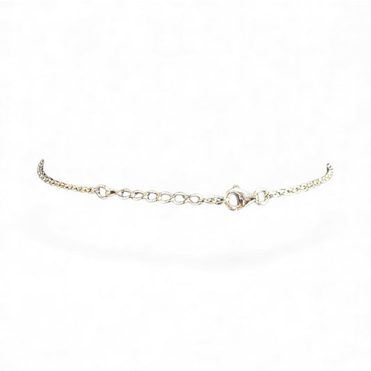 Sterling Silver Bracelet 7.5" CZ Stone BRCZ414