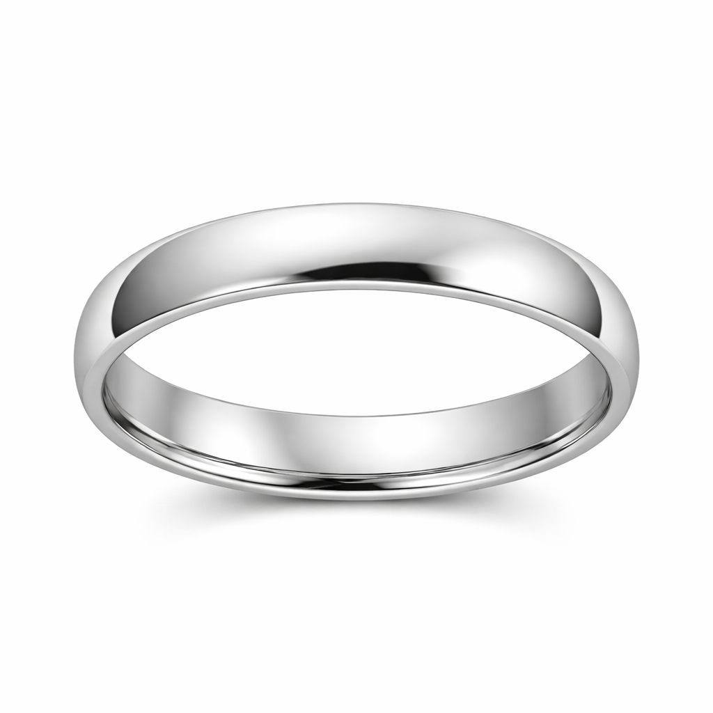 Court Shape Wedding Band PWB01