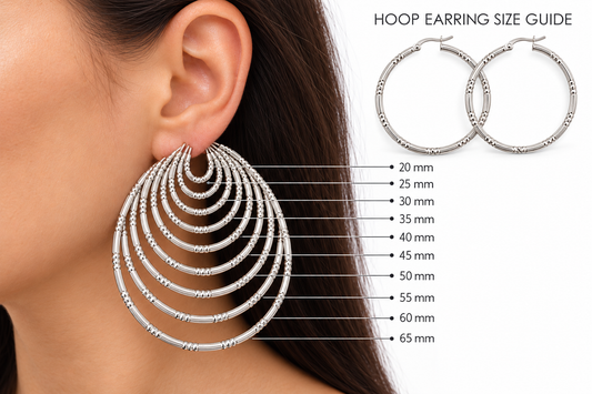 Sterling Silver Hoop Earring ECZ3166