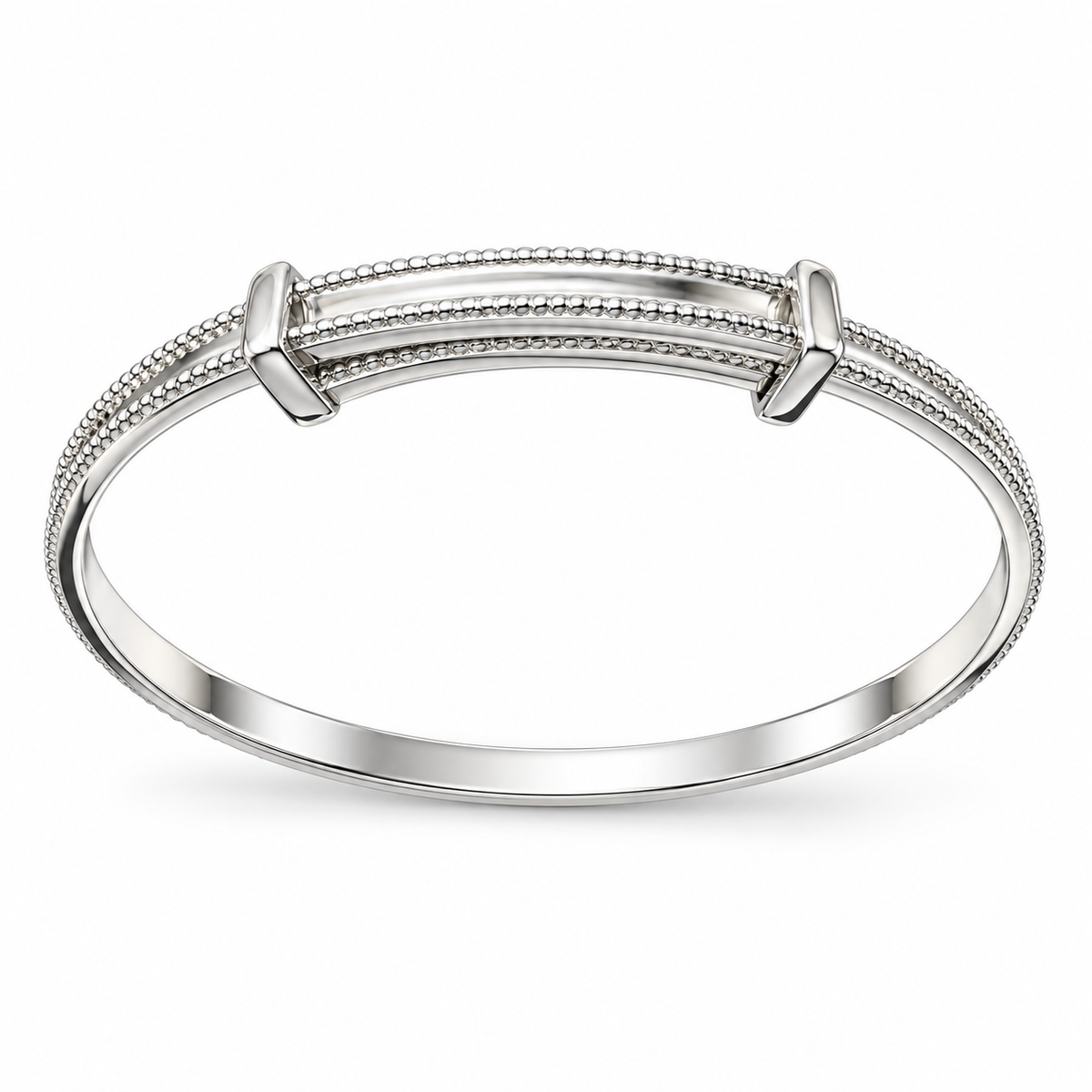 Sterling Silver Children's Milgrain Bangle