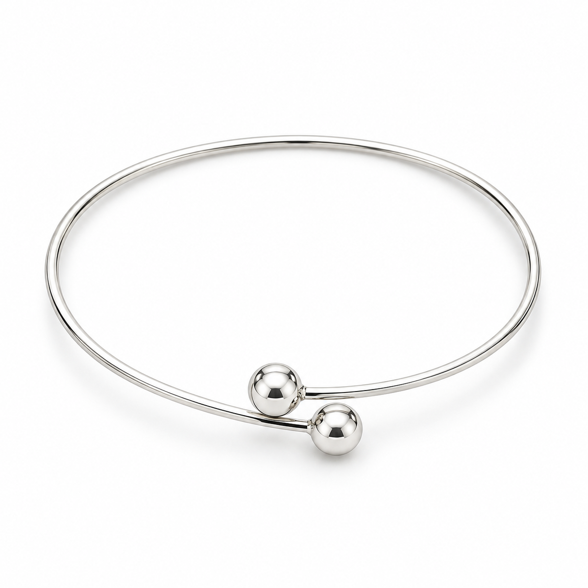 Sterling Silver Cuff Open Bangle