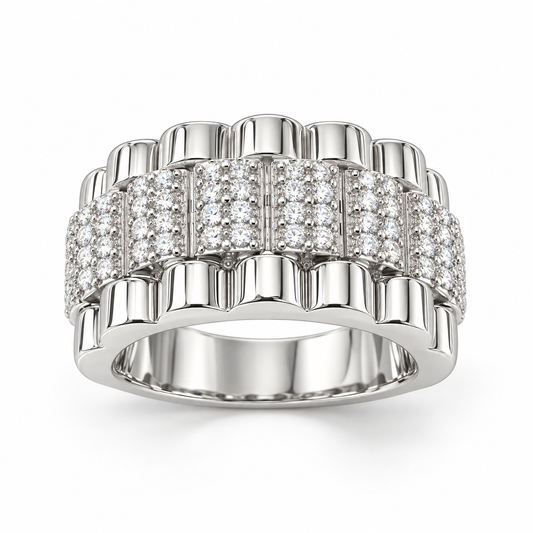 Sterling Silver Ring CZ Stone RCZ3338