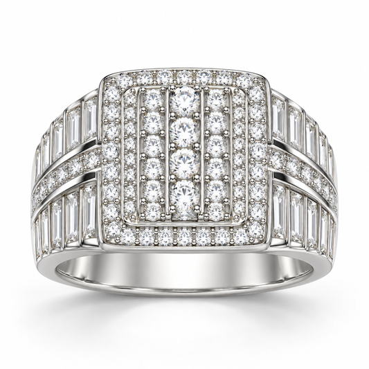 Sterling Silver Ring CZ Stone RCZ3337