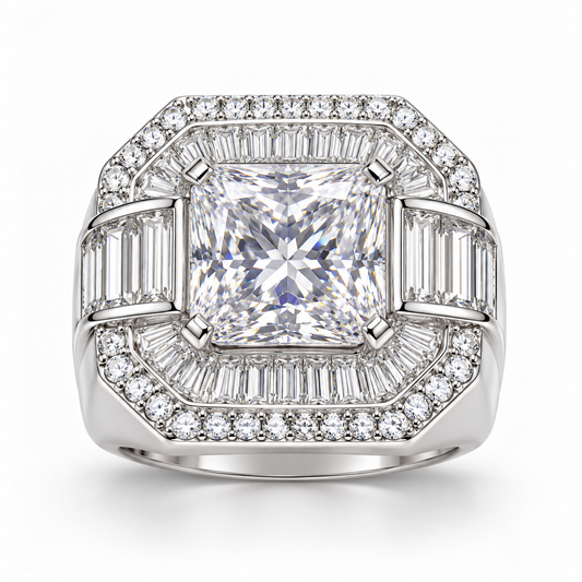 Sterling Silver Ring CZ Stone RCZ3335