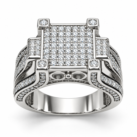 Sterling Silver Ring CZ Stone RCZ3328