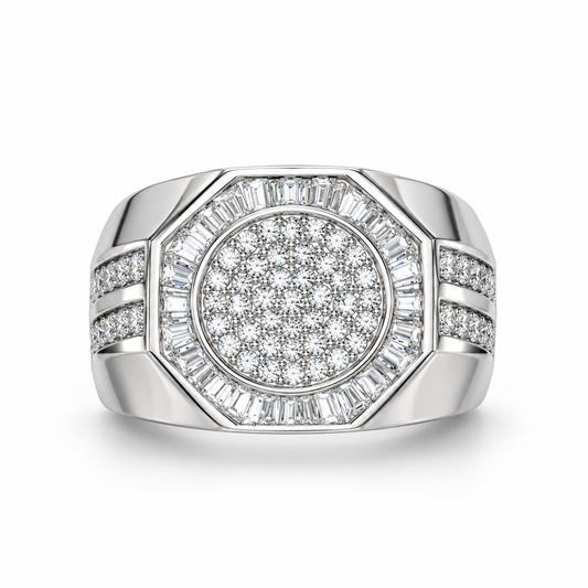 Sterling Silver Ring CZ Stone