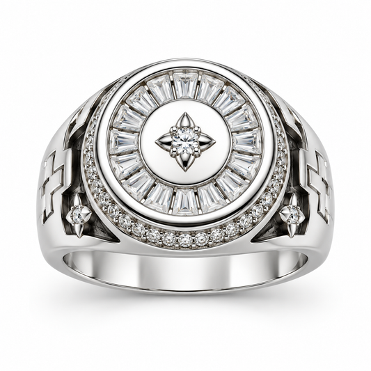 Sterling Silver Ring CZ Stone RCZ3358
