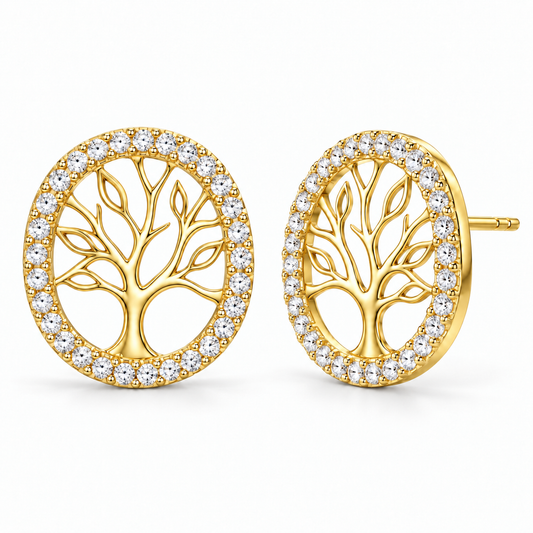 Sterling Silver Stud Earring CZ Stone ECZ33102
