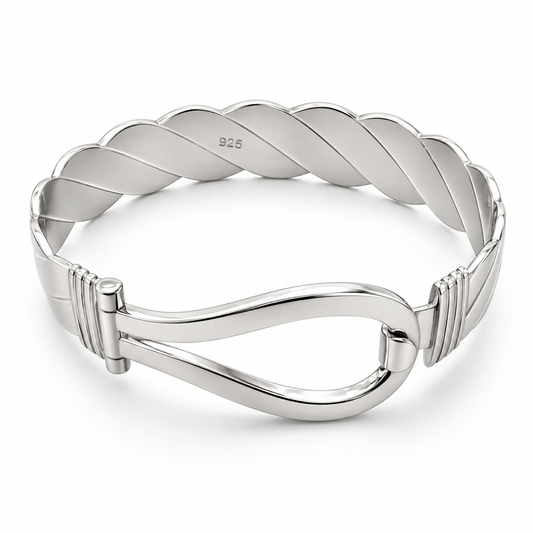Sterling Silver Bangle Plain