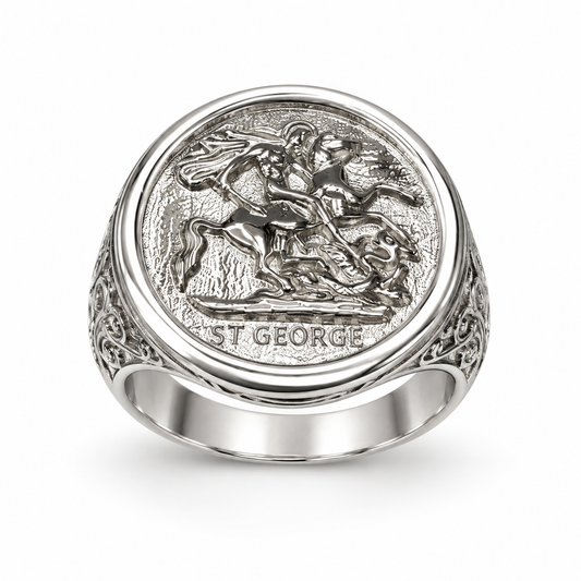 Sterling Silver ST George Ring RCZ0702101