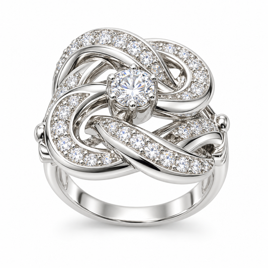 Sterling Silver Ring CZ Stone RCZ0703401