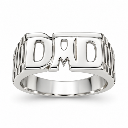 Sterling Silver Dad Ring Plain RCZ0704801