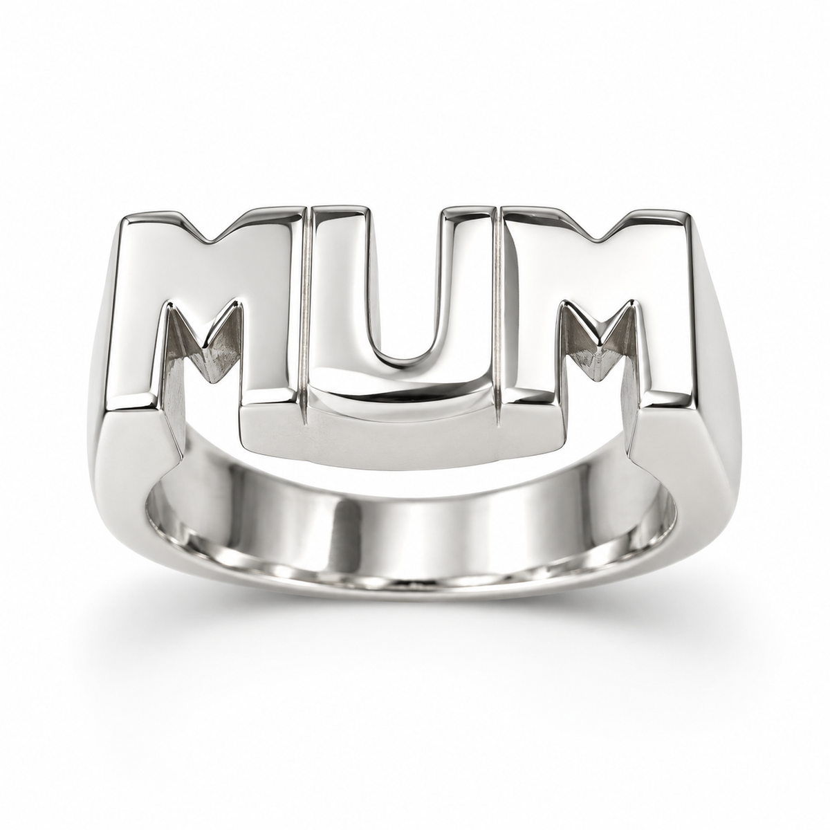 Sterling Silver Mum Ring Plain