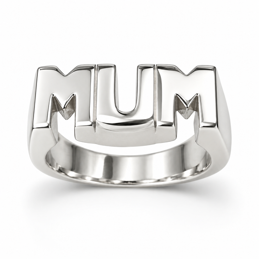 Sterling Silver Mum Ring Plain RCZ0705001