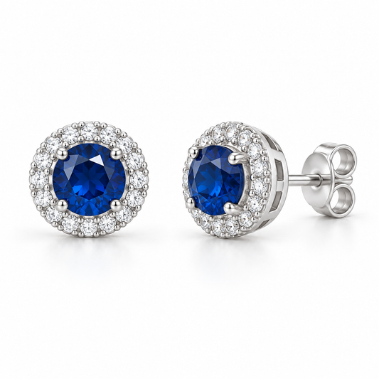 Sterling Silver Stud Earring CZ Stone ECZ33105